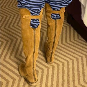 LOOK !Free People.Over knee brown suede soft boots